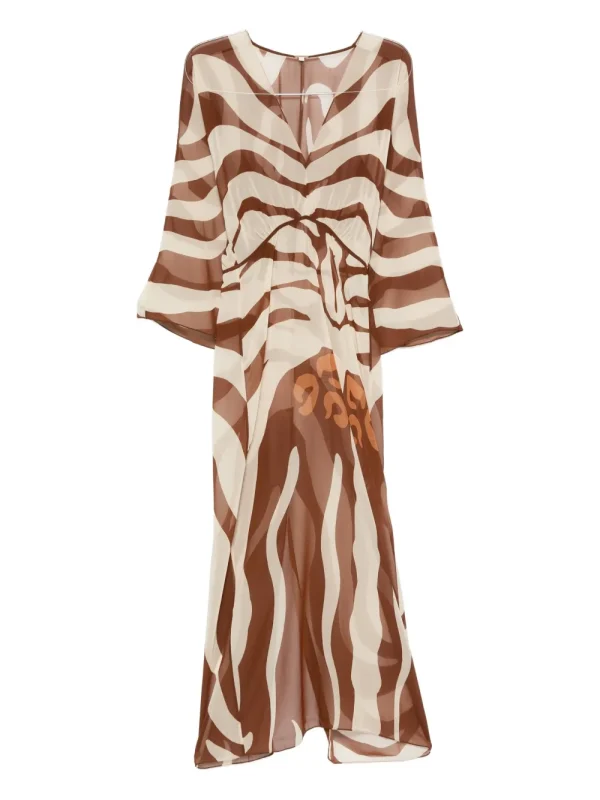 Dress with zebra print