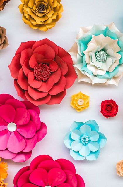 paper flower bouqet